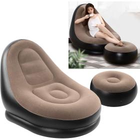 Chaise Gonflable avec Repose-Pieds Très Confortable – كرسي إسترخاء قابل للنفخ