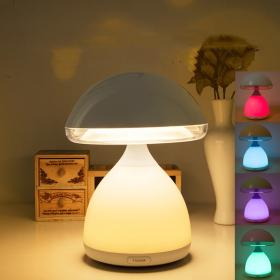 Lampe de chevet LED à capteur tactile Champignon à intensité variable RGB == عكس الضوء الفطر اللمس الاستشعار LED مصباح السرير