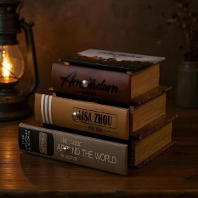Boîte de Rangement en Forme de Livres Design Vintage – علبة ديكور على شكل كتب