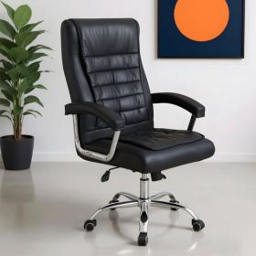 Chaise de Bureau Présidentiel LUXE avec base pivotante et ressorts ensachés – كرسي مكتب مريح وجودة عالية