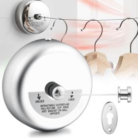 Corde Linge Rétractable en Acier Inoxydable 300cm – علاقة غسيل الملابس