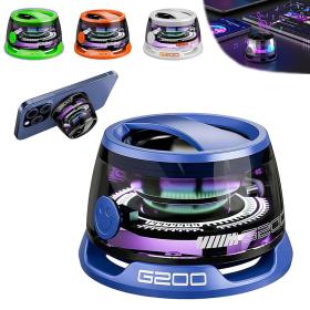 G200 Mini Haut-parleur Bluetooth magnétique sans fil avec lumière RVB – مكبر صوت مغناطيسي ومحمول