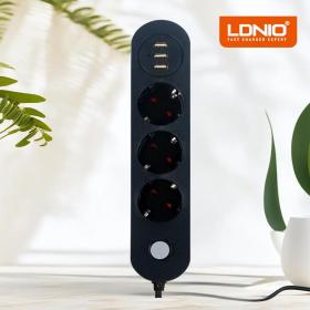 Triple prise de courant avec 3 ports USB, chargement rapide, avec un câble de 2 mètres==disponibles	  Arabe منفذ طاقة ثلاثي مع 3 منافذ USB ، شحن سريع ، مع كابل بطول 2 متر
