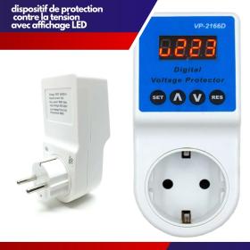 Prise Stabilisateur contre les basses et hautes tensions dans le réseau électrique  30 A - JL-VPDB2000 -==disponibles	  Arabe مقبس استقرار الجهد المنخفض والعالي في الشبكة الكهربائية 30 أمبير - JL-VPDB2000 -