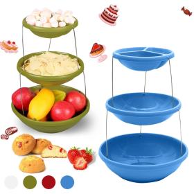 Bol torsadé pliable à 3 niveaux pour les trempettes et les bonbons==وعاء ملتوي قابل للطي من 3 طبقات للتغميس والحلوى