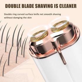 Rasoir électrique indolore avec lumière LED pour épilation instantanée du menton/lèvre supérieure == ماكينة حلاقة كهربائية غير مؤلمة مع ضوء LED لإزالة شعر الذقن والشفة العلوية بشكل فوري