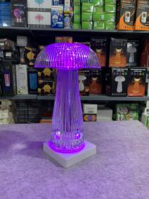 Veilleuses transparentes avec télécommande tactile en forme de champignon == أضواء ليلية شفافة مع جهاز تحكم عن بعد يعمل باللمس على شكل فطر