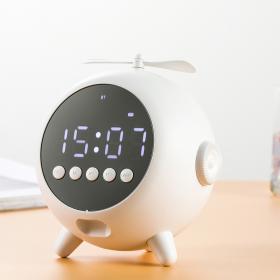 Réveil Numérique à Miroir  Rechargeable avec Haut-parleur Portable Bluetooth 5.0==Réveil Numérique à Miroir  Rechargeable avec Haut-parleur Portable Bluetooth 5.0