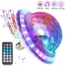 Boule Magique en Cristal UFO Musique Bluetooth LED RGB E27==UFO كريستال ماجيك بول موسيقى بلوتوث LED RGB E27