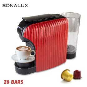 Sonalux Cafetière Nespresso 20 bars 1400 w==ماكينة صنع القهوة سونالوكس نسبرسو 20 بار 1400 واط