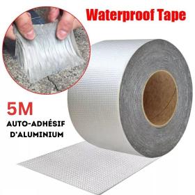 Ruban d'étanchéité Auto-adhésif d’aluminium 5M == شريط ختم ألومنيوم ذاتي اللصق بطول 5 متر