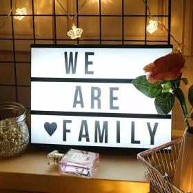 LED MESSAGE LIGHT BOX -Noir et Blanc == صندوق إضاءة للرسائل LED - أبيض وأسود