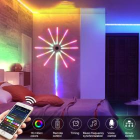 feux d’artifice App Smart Control IC Led RGB Light décoration de la maison == الألعاب النارية التطبيق التحكم الذكي IC Led RGB ضوء ديكور المنزل