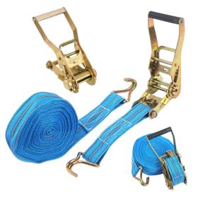 Sangle à cliquet 10M double crochet en métal 10000Lbs, pour Déplacement, Fixation, Cargo==حزام السقاطة 10 متر خطاف معدني مزدوج 10000 رطل، للسفر والتثبيت والشحن