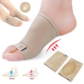 Paire Semelles de pied Soutien de la voûte plantaire en silicone pour fasciite plantaire orthopédique  V2==زوج من نعال القدم من السيليكون لدعم قوس التهاب اللفافة الأخمصية العظمية V2