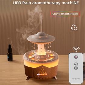 Lampe d’humidification par gouttelettes d’eau 350ML ultrasonique, avec télécommande == مصباح ترطيب قطرات الماء بالموجات فوق الصوتية 350 مل، مع جهاز تحكم عن بعد