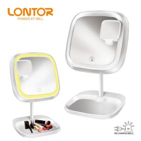 Lontor Lampe Miroir De Maquillage Avec Eclairage Rechargeable == مصباح مرآة مكياج مع إضاءة قابلة للشحن