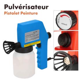 Pistolet de Peinture Pulvérisateur 600ml 0.8mm 75W == مسدس رش طلاء 600 مل 0.8 ملم 75 وات