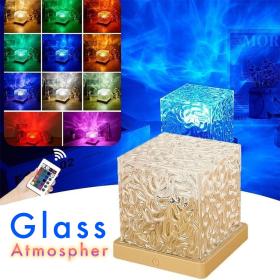 Lumière à motif d’eau dynamique USB Veilleuse Rotative == ضوء نمط الماء الديناميكي USB ضوء ليلي دوار