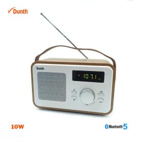 Radio Vintage et haut parleur bluetooth 5.0 Couleur bois 1200mAh , AUX , USB==راديو عتيق وسماعات بلوتوث 5.0 لون خشبي 1200 مللي أمبير، AUX، USB